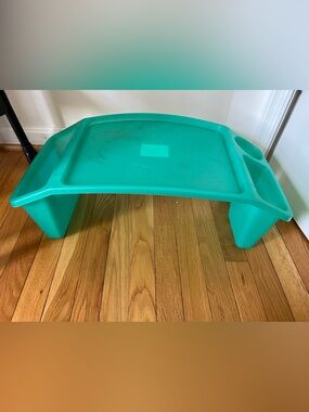 Kids Portable lap desk Activity Tray - Teal glitter